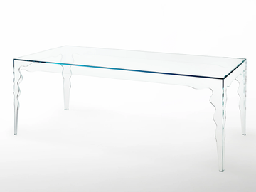JABOT - Rectangular crystal table by Glas Italia - view 2